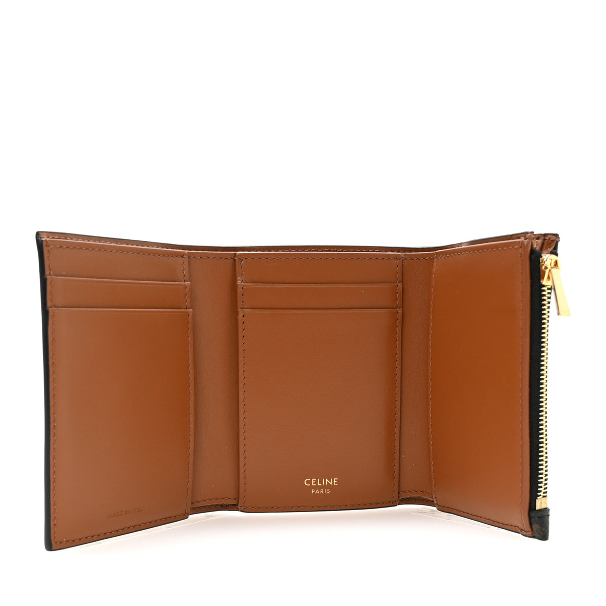 Triomphe Canvas Fine Strap Wallet Nino Tan