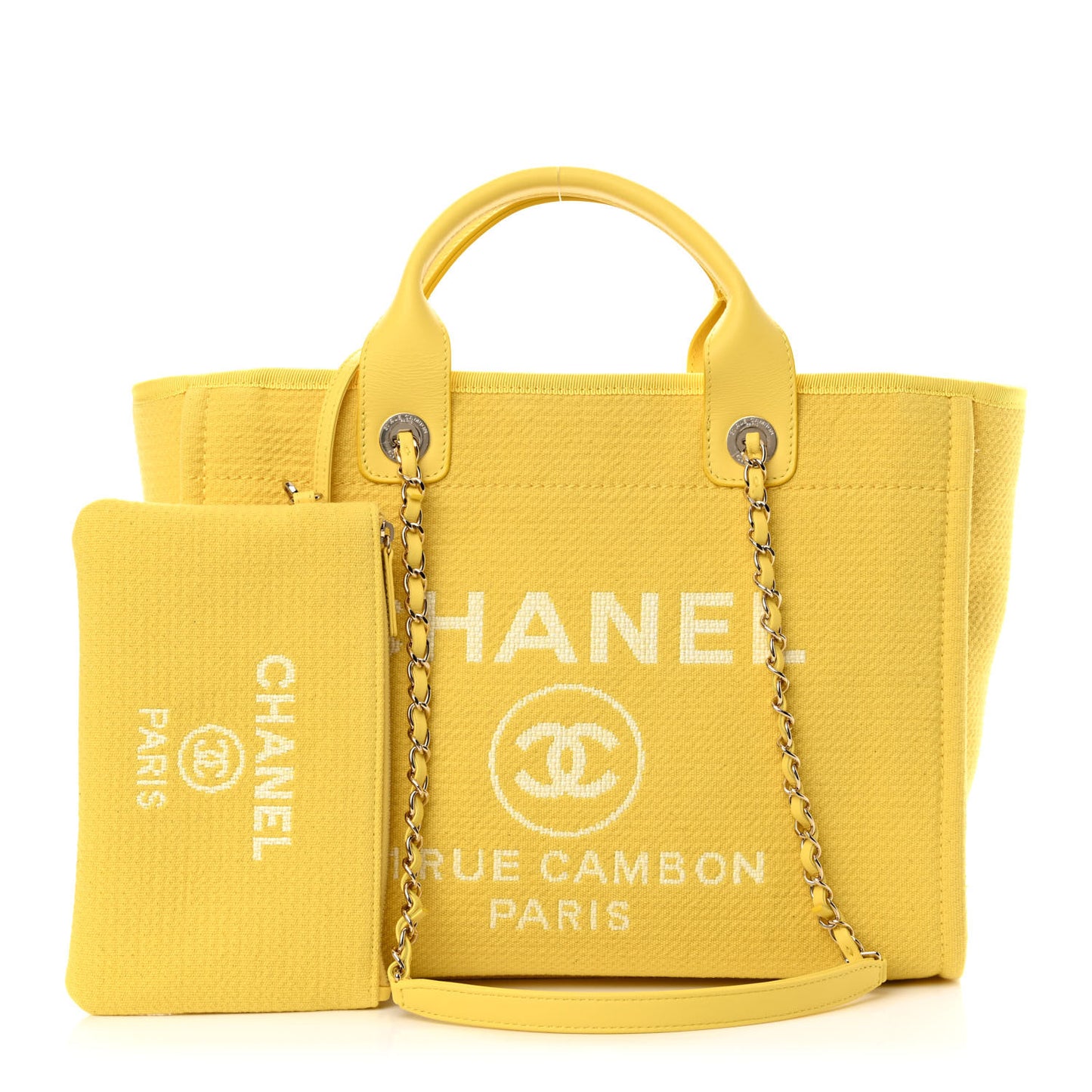 Mixed Fibers Small Deauville Tote Yellow