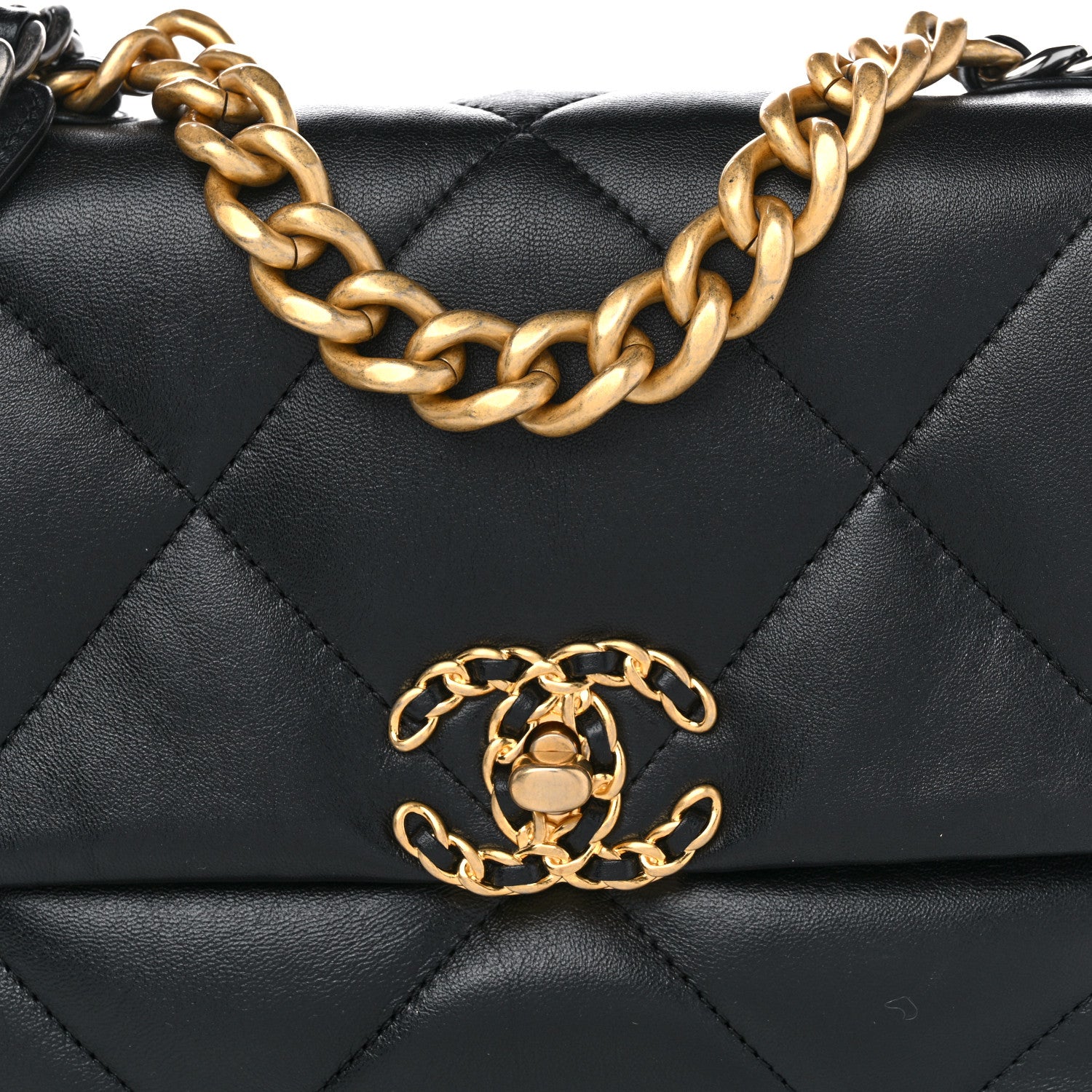 Chanel Lambskin Quilted Medium Chanel 19 Flap Black 8 of 10