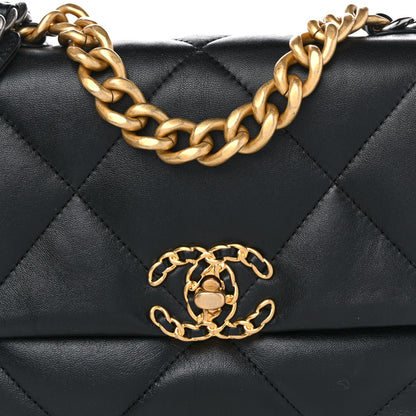 Chanel Lambskin Quilted Medium Chanel 19 Flap Black 8 of 10