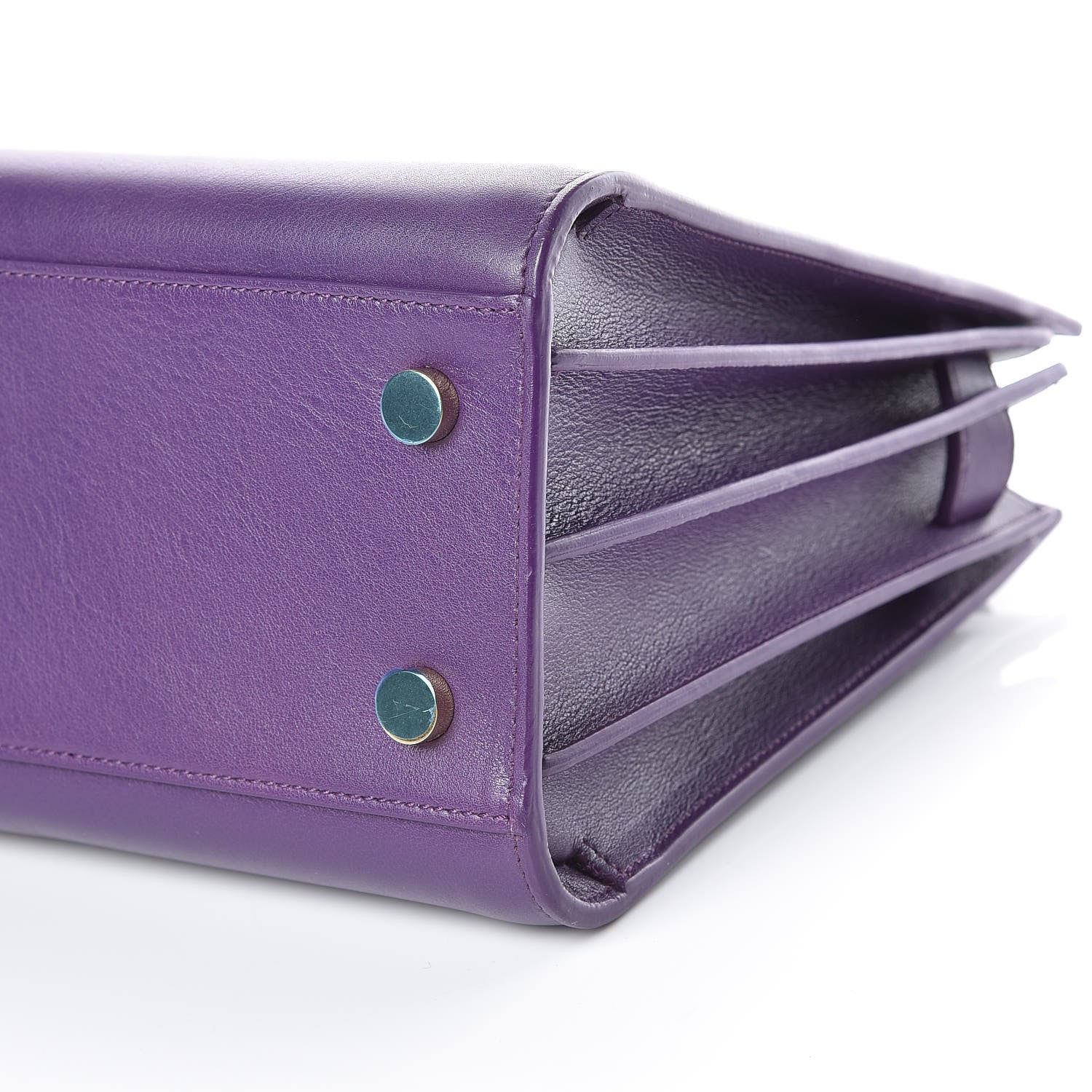 Saint Laurent Calfskin Baby Sac de Jour Purple 9 of 9