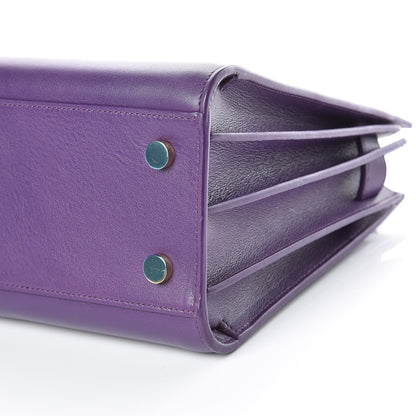 Saint Laurent Calfskin Baby Sac de Jour Purple 9 of 9