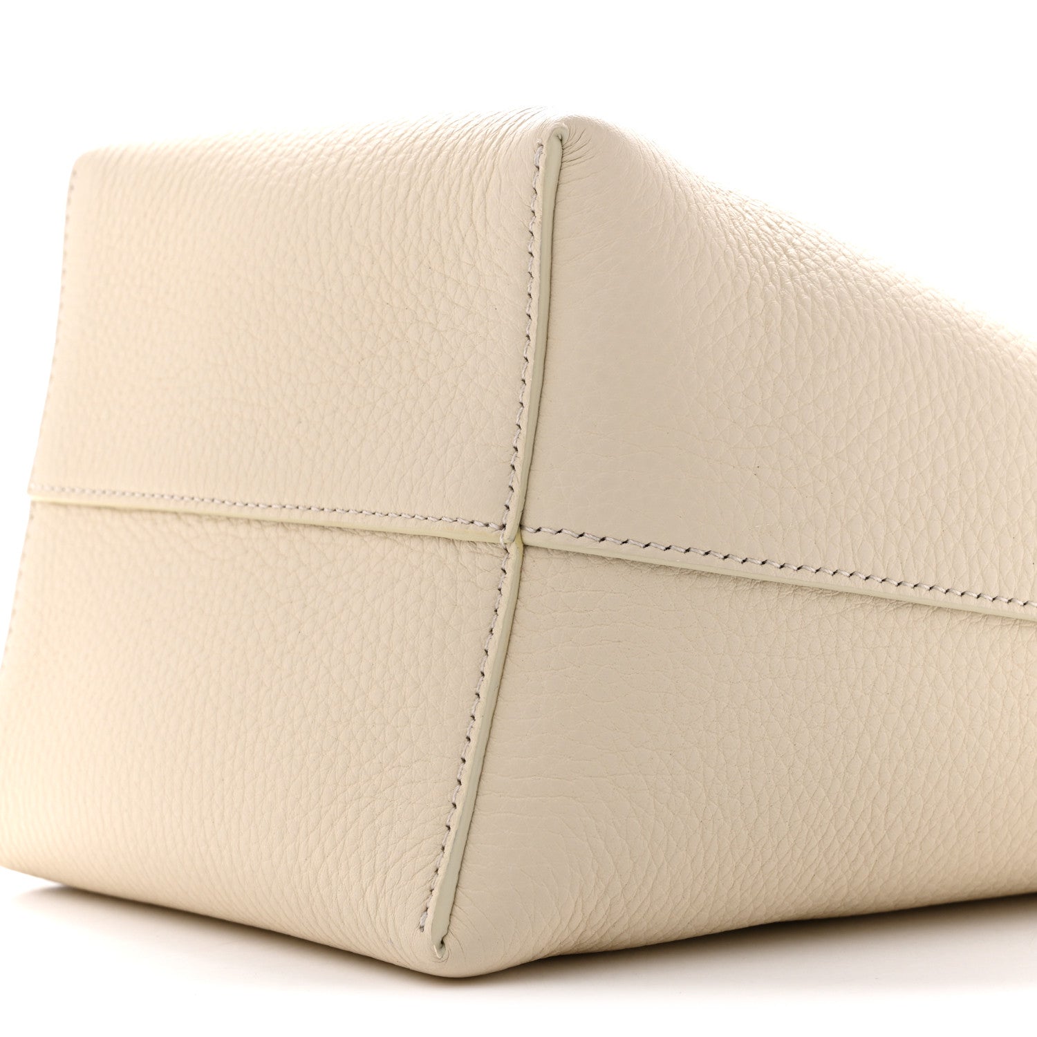 The Row Grained Calfskin Small N/S Hook Tote Ivory 9 of 10