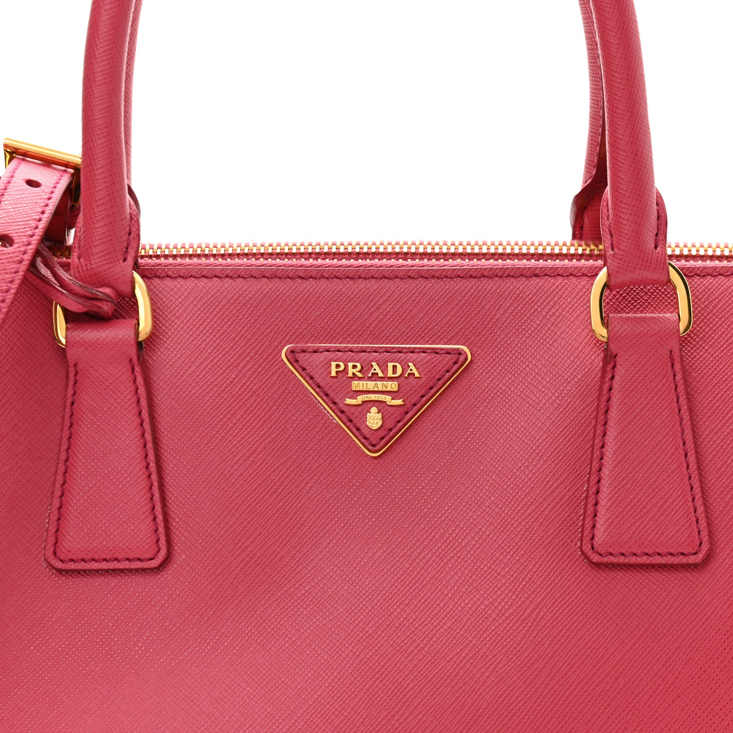 Prada Saffiano Medium Galleria Double Zip Tote Peonia 7 of 15