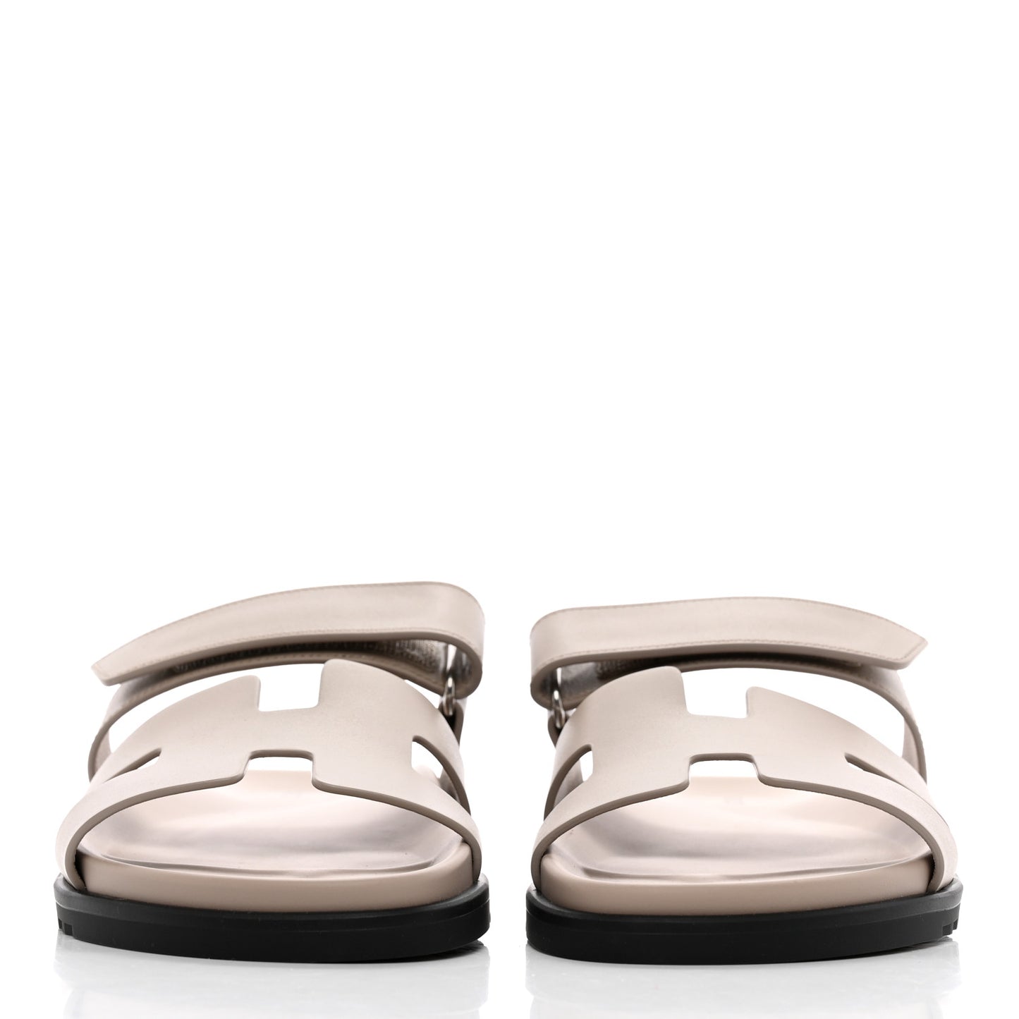 Calfskin Womens Chypre Sandals 40 Beige Mastic
