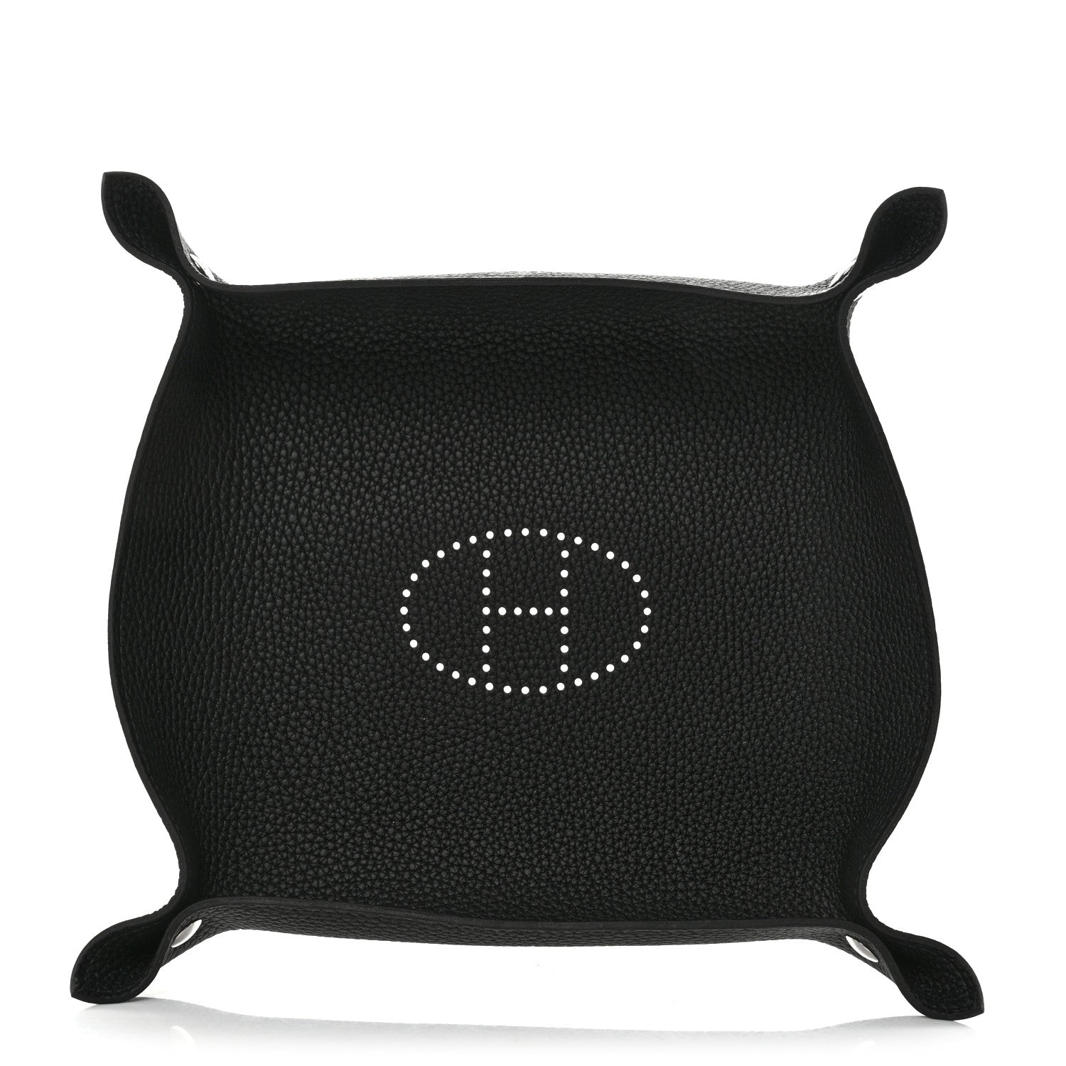 Hermes Taurillon Clemence Mises et Relances Change Tray Black 1 of 4