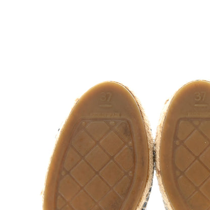 Chanel Denim CC Espadrilles 37 Blue Black 7 of 9