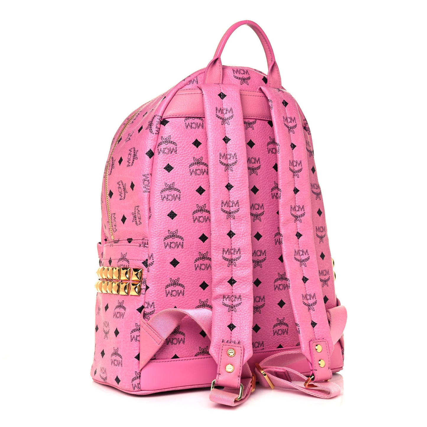 Visetos Medium Side Studs Stark Backpack Pink