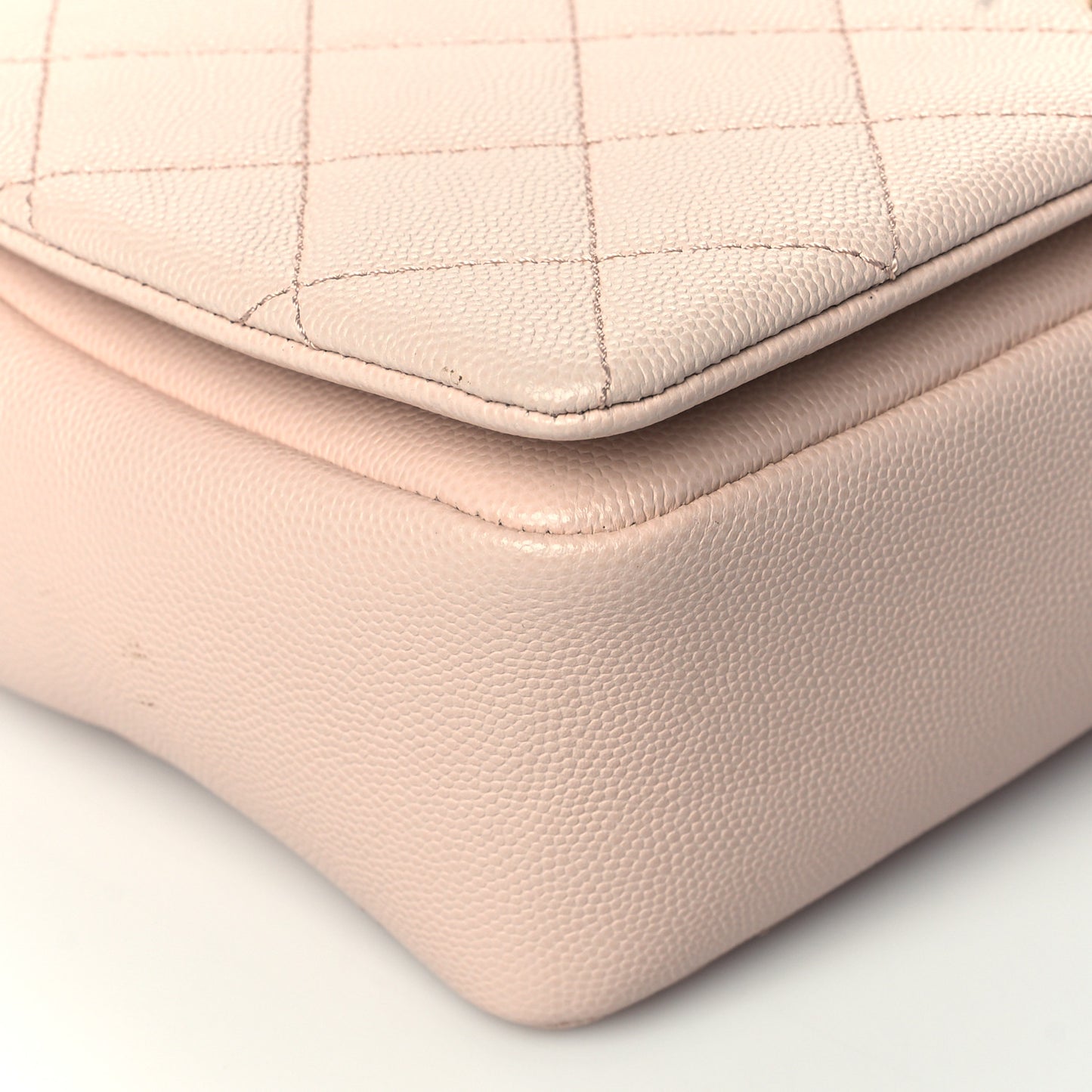 Caviar Quilted Medium Fashion Therapy Flap Beige