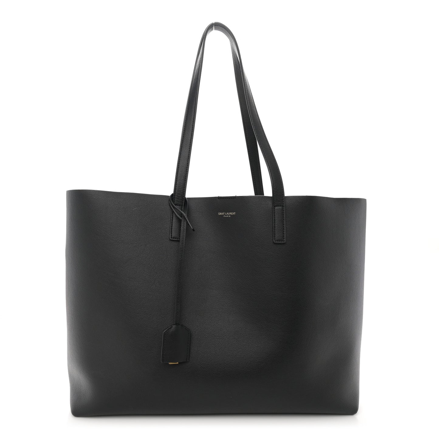 Calfskin Large Shopping Tote Black