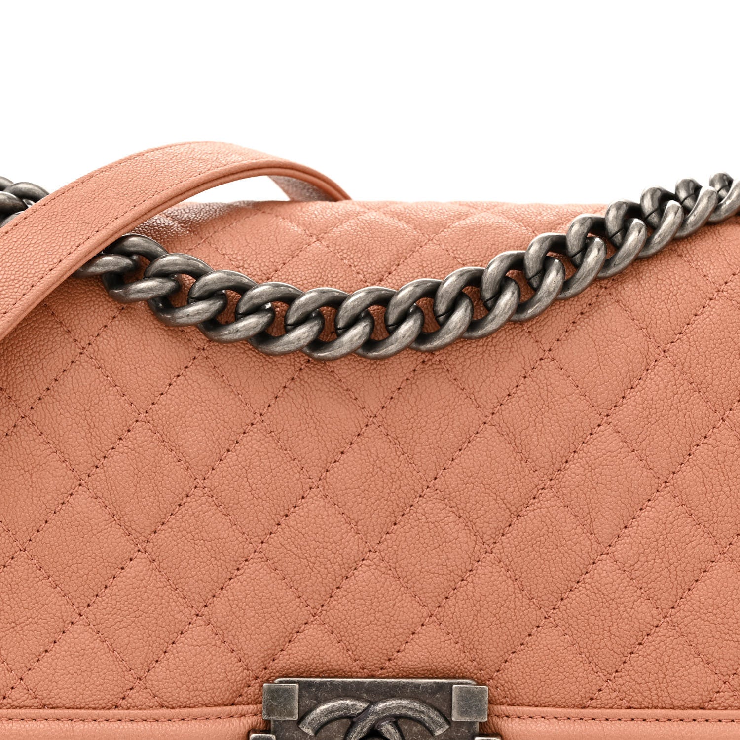 Chanel Caviar Quilted Medium Boy Flap Pink 8 of 10