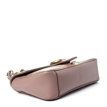 Gucci Calfskin Matelasse Small GG Marmont Shoulder Bag Porcelain Rose 4 of 11