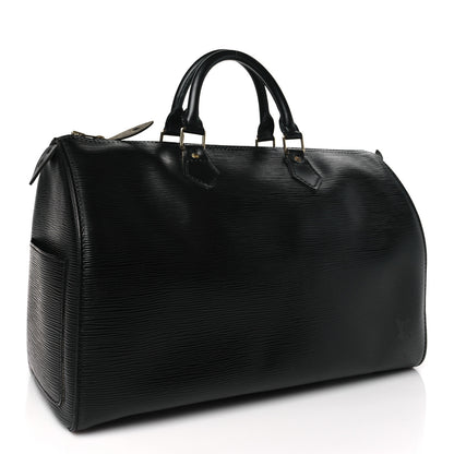 Louis Vuitton Epi Speedy 35 Black 3 of 9