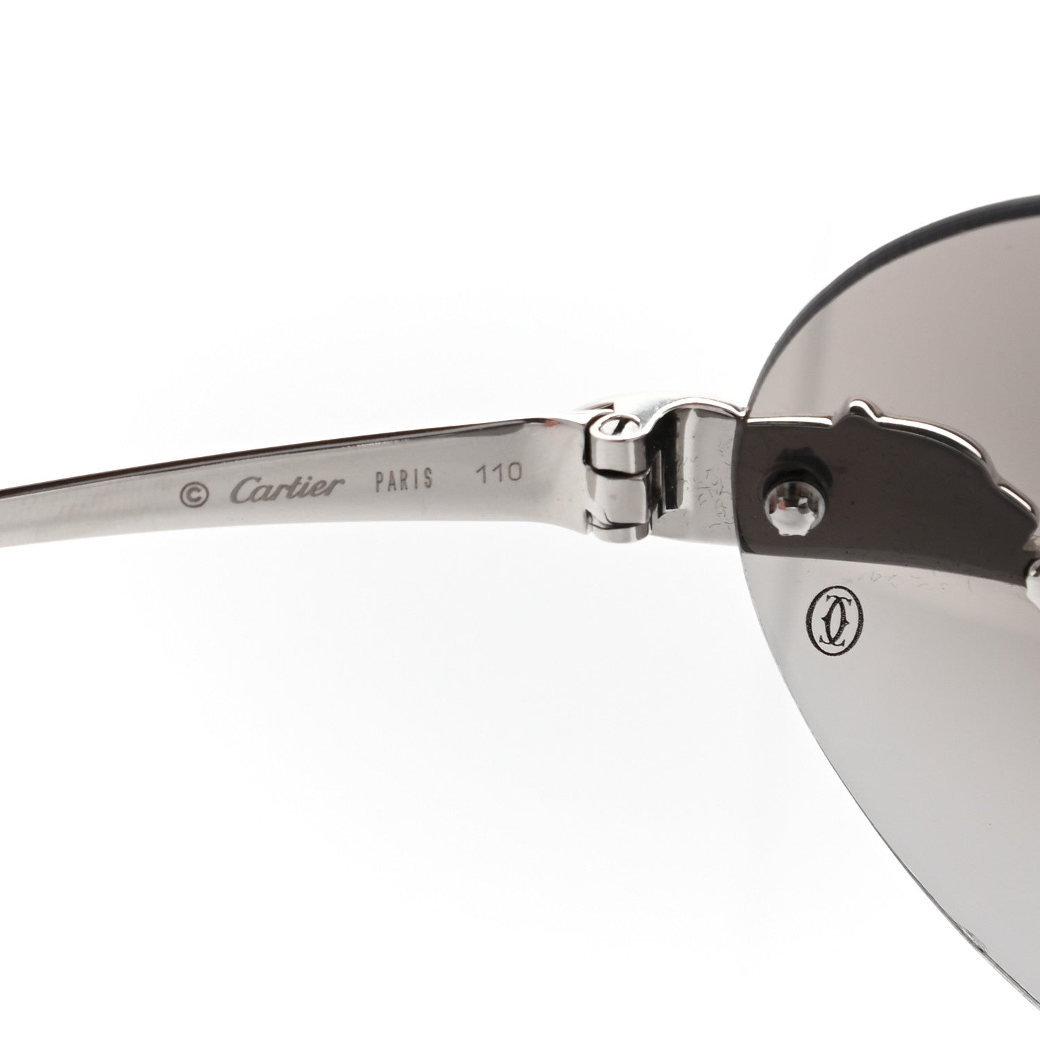 Cartier Panthere De Cartier Sunglasses Silver 6 of 10