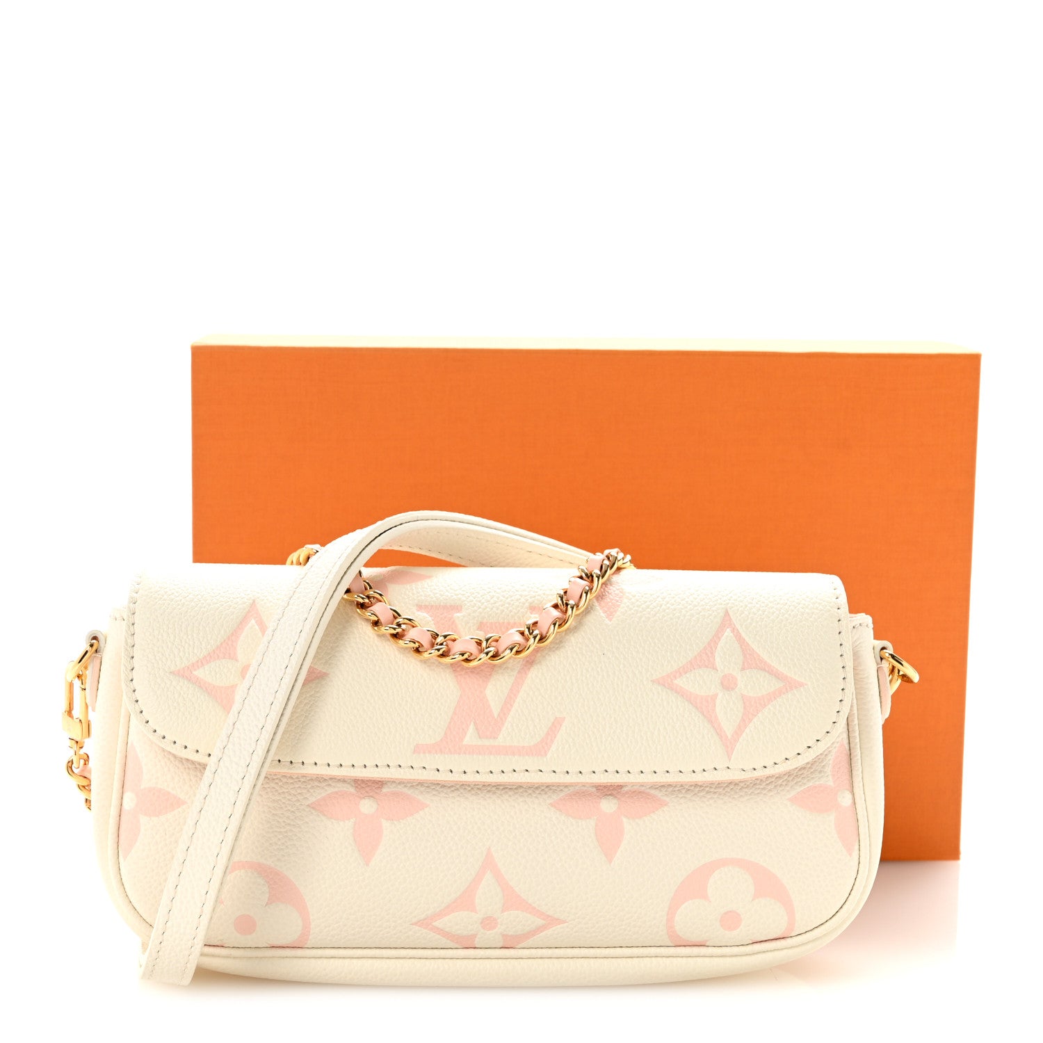 Louis Vuitton Empreinte Monogram Giant Ivy Wallet On Chain Latte Chamallow 11 of 11