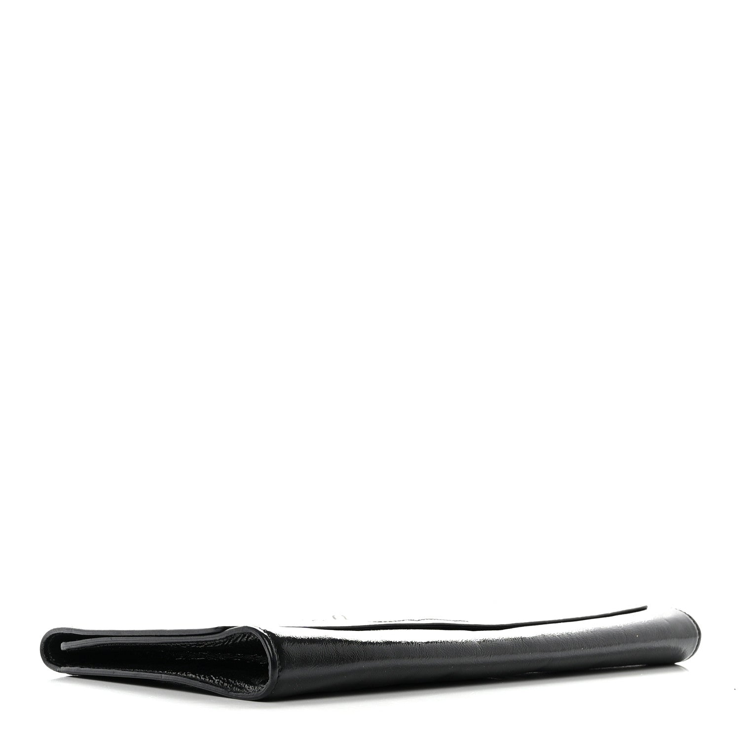 Saint Laurent Textured Patent Monogram Large Belle De Jour Clutch Black 4 of 9