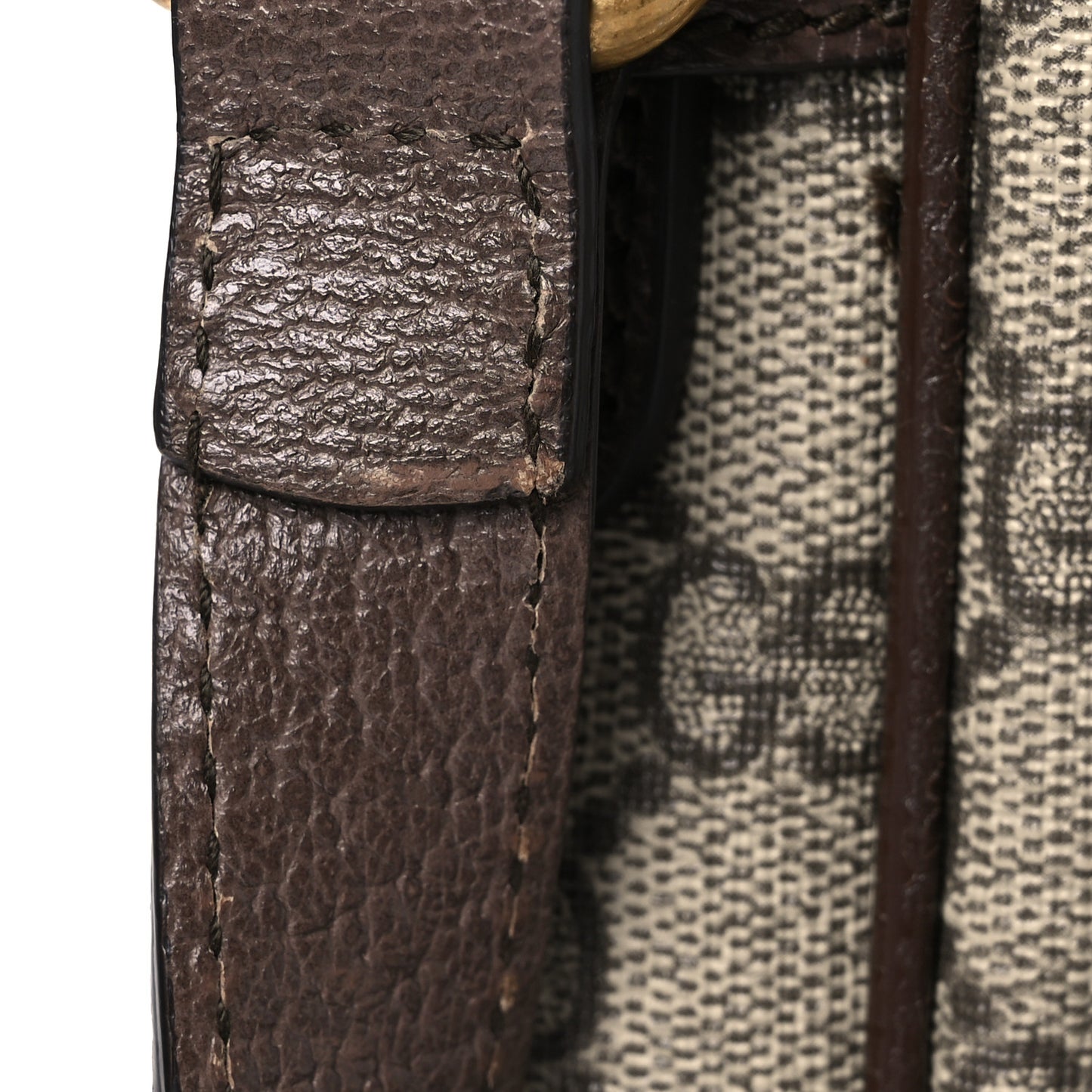 GG Supreme Monogram Web Small Ophidia Messenger Bag Brown