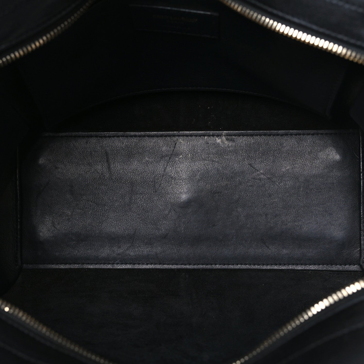 Saint Laurent Calfskin Suede Small Monogram Downtown Cabas Black 5 of 10