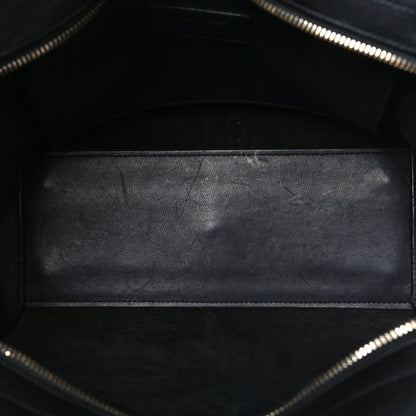 Saint Laurent Calfskin Suede Small Monogram Downtown Cabas Black 5 of 10