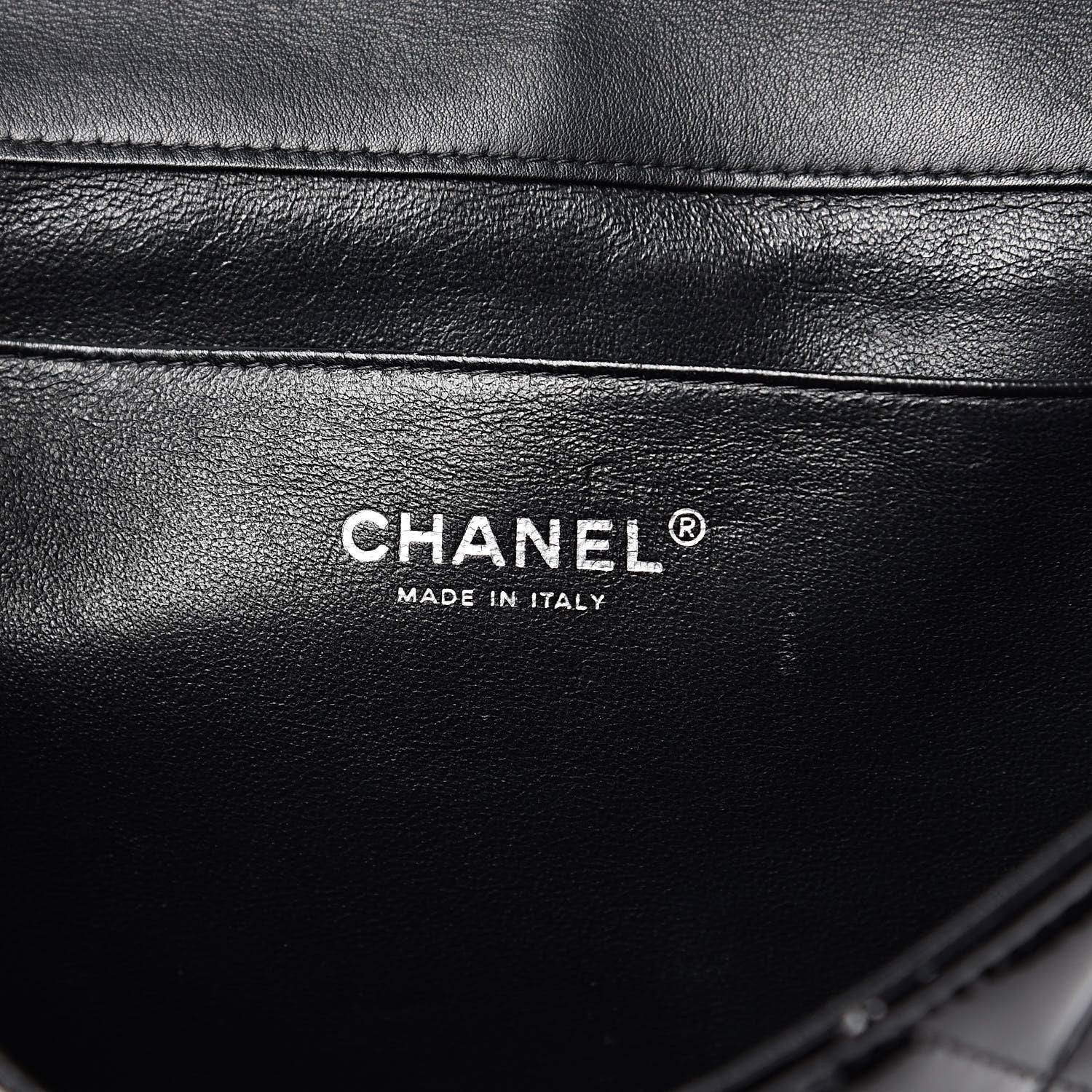 Chanel Patent Quilted Clutch with Chain Flap Black 6 of 10