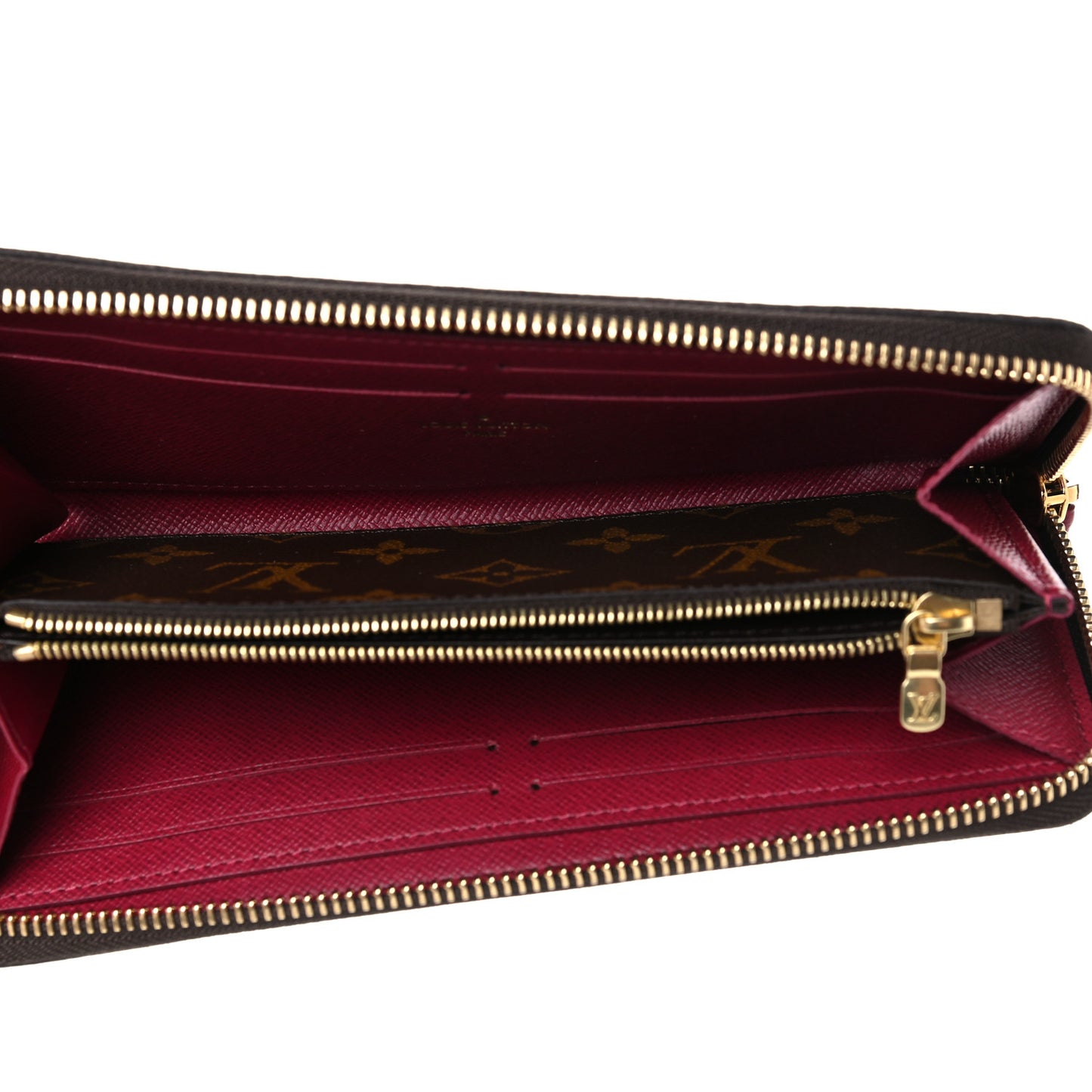 Monogram Clemence Wallet Fuchsia