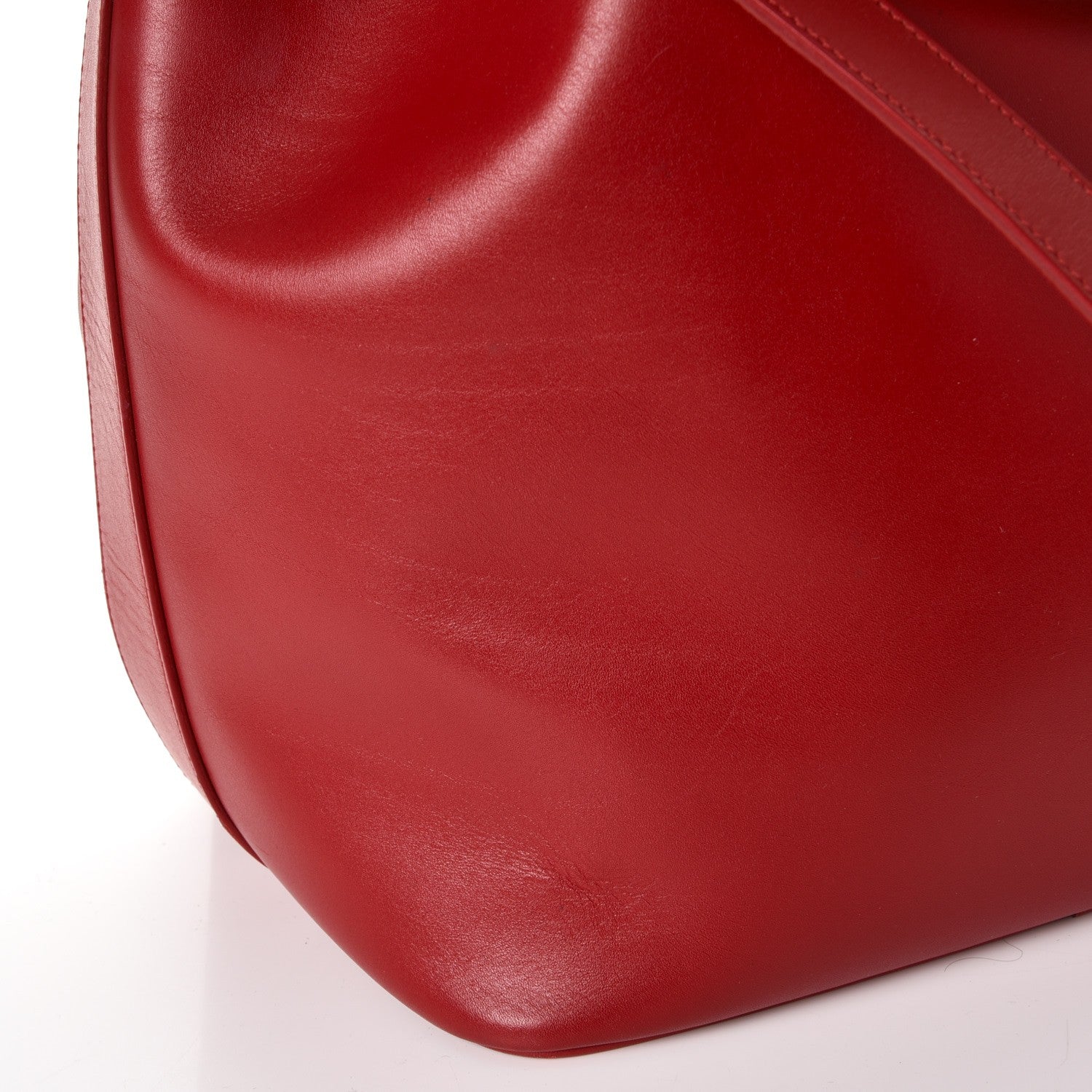 Saint Laurent Calfskin Medium Emmanuelle Bucket Bag Lipstick Red 10 of 16