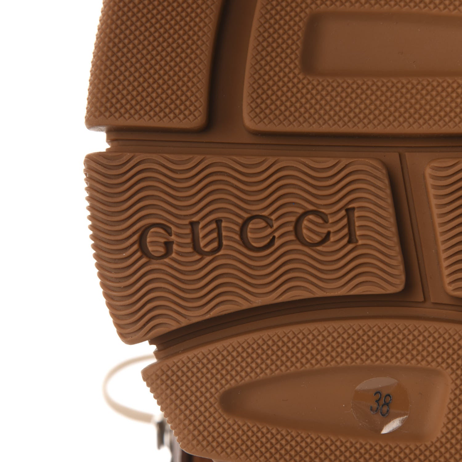Gucci X SEGA Suede Calfskin GG Monogram Womens Flashtrek High-Top Sneakers 38 New Cuir Beige Ruggine 7 of 9