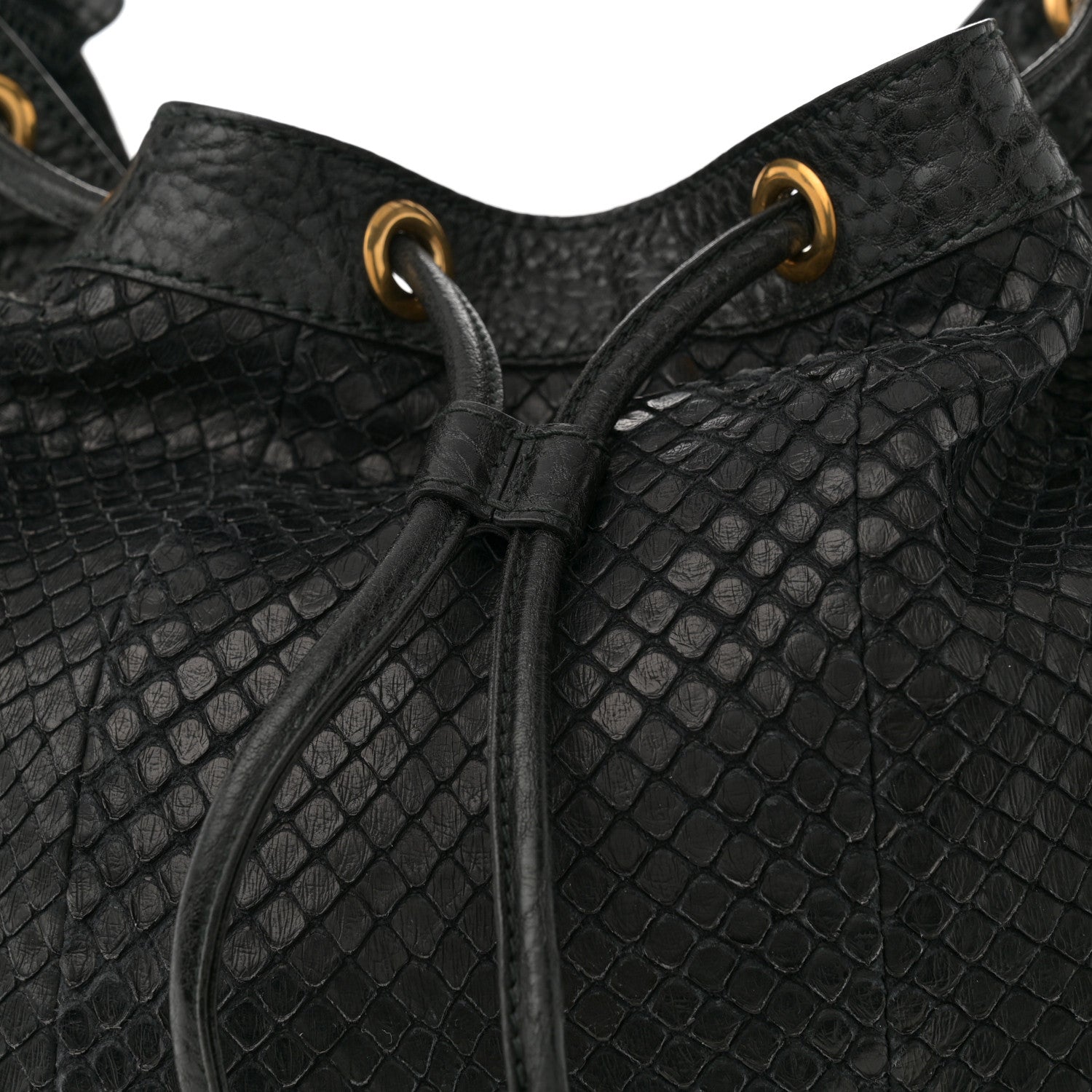 Gucci Snakeskin Medium Interlocking Icon Shoulder Bag Black 8 of 13