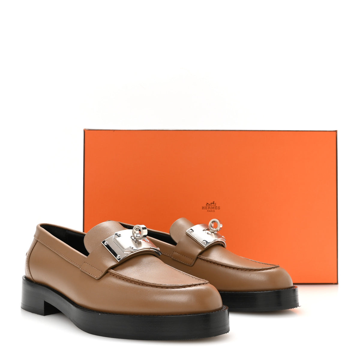 Calfskin Womens Hot Loafer 37 Naturel