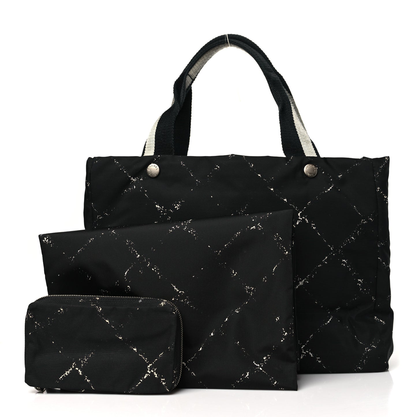 Nylon Travel Toiletry Tote Black