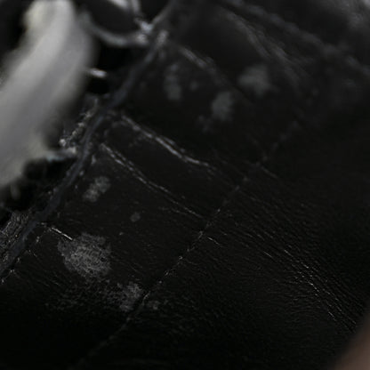 Louis Vuitton Suede Calfskin Crocodile Embossed Patent Monogram Laureate Platform Desert Boots 39 Black 10 of 10