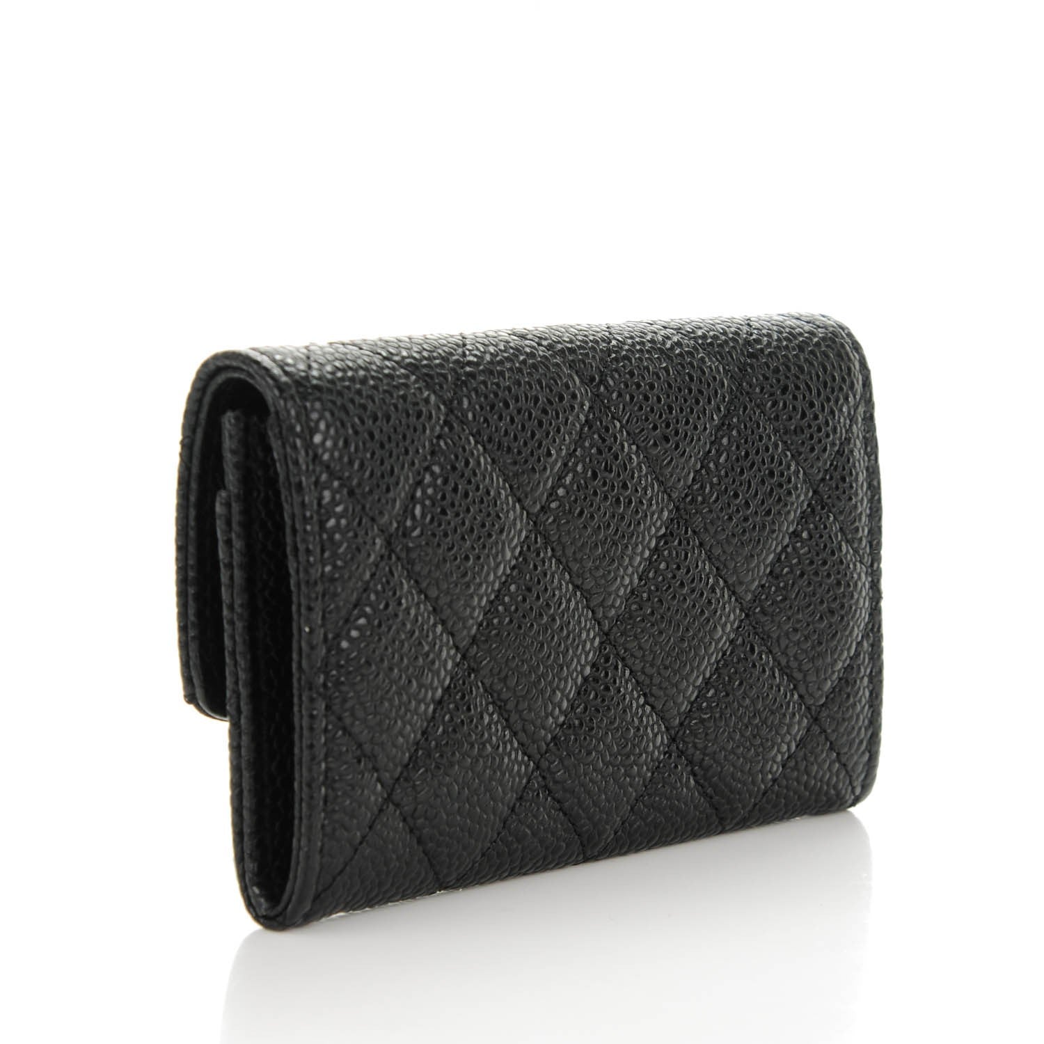Chanel Caviar Quilted Flap Card Holder Black 3 of 8