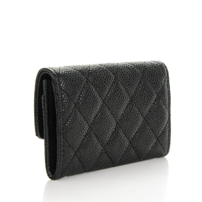 Chanel Caviar Quilted Flap Card Holder Black 3 of 8