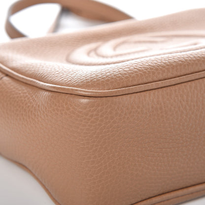Gucci Pebbled Calfskin Small Soho Disco Bag Camelia 11 of 13