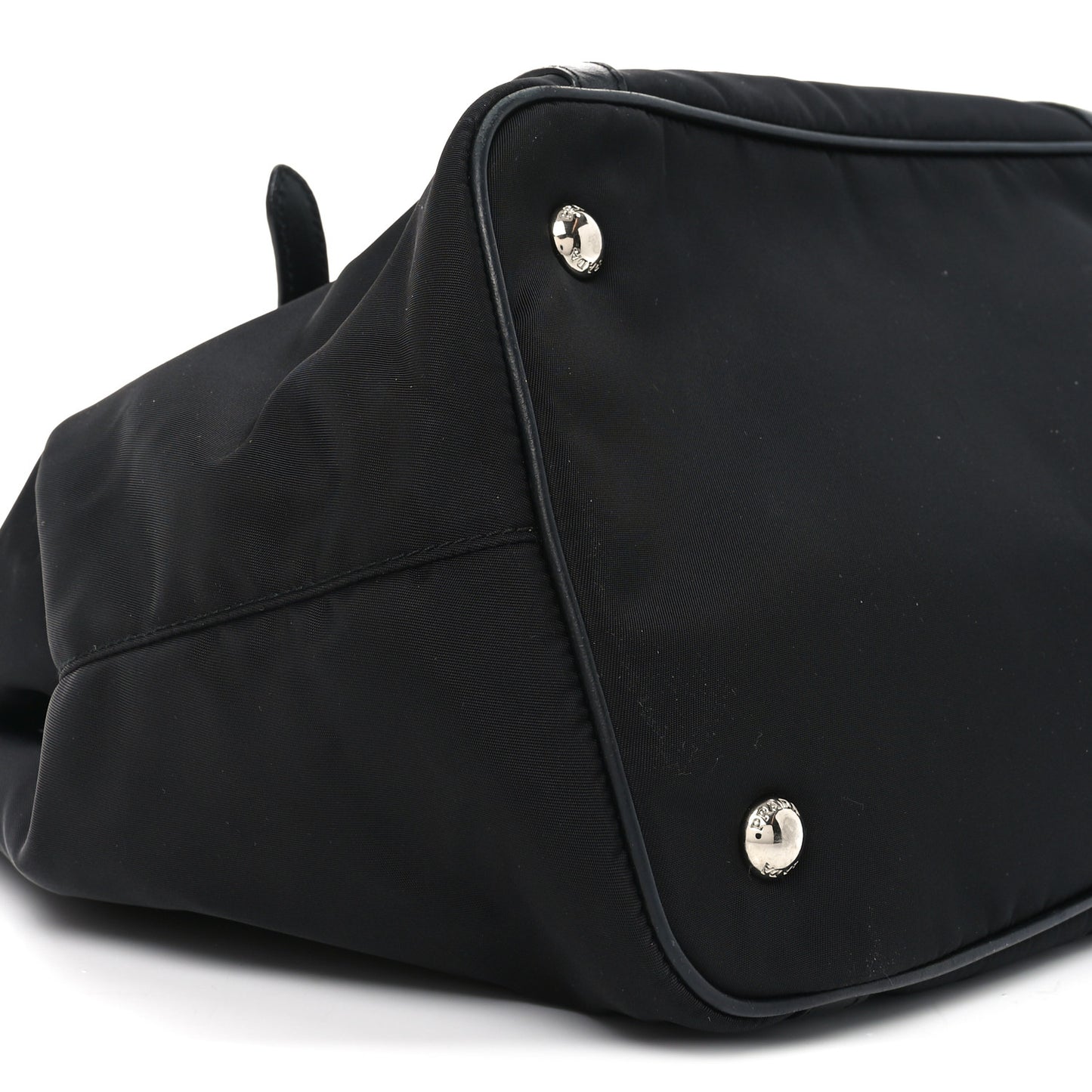 Tessuto Nylon Soft Calf Tote Black