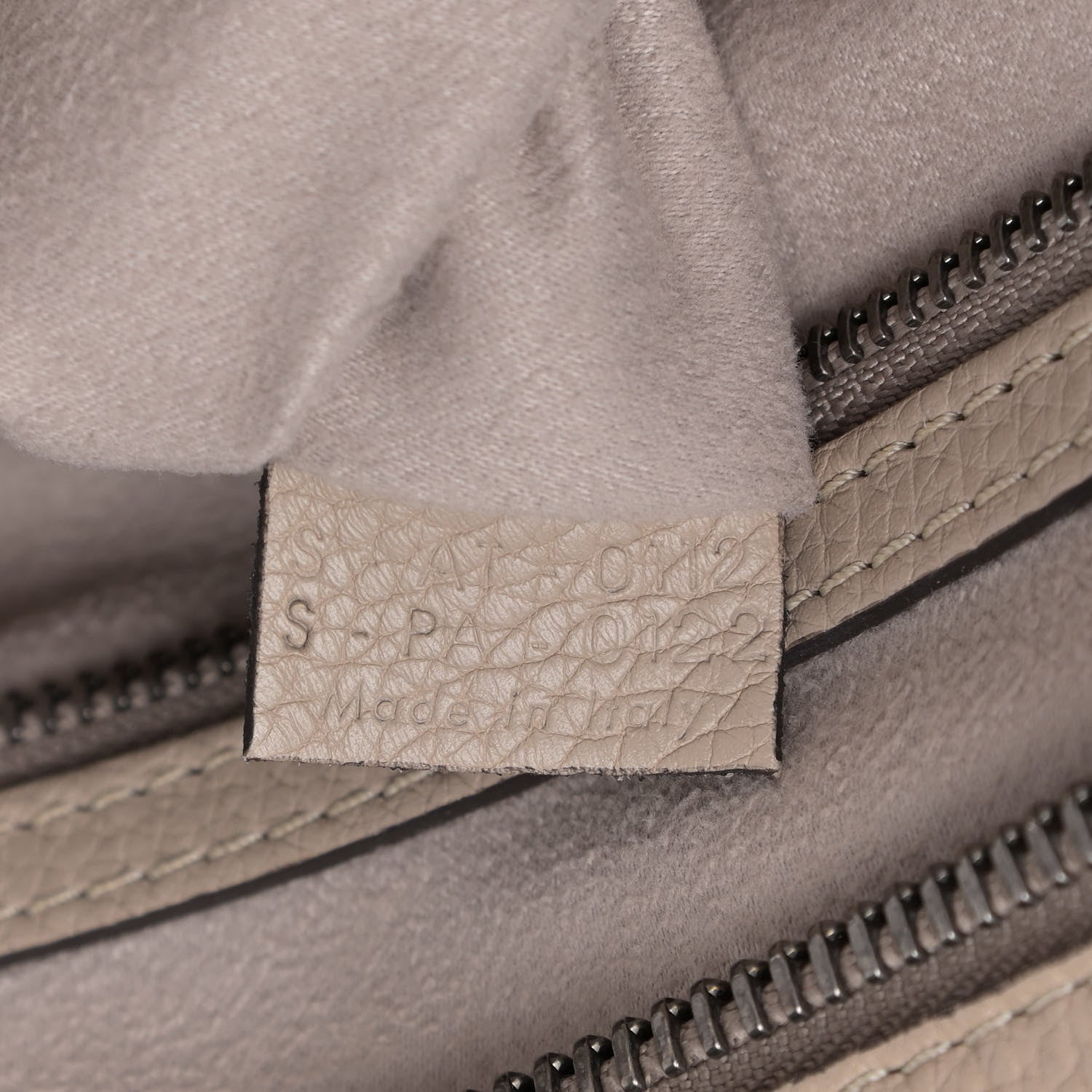 Celine Drummed Calfskin Mini Luggage Dune 8 of 18