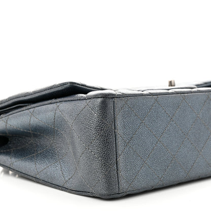 Chanel Metallic Caviar Quilted Maxi Double Flap Charcoal 9 of 10
