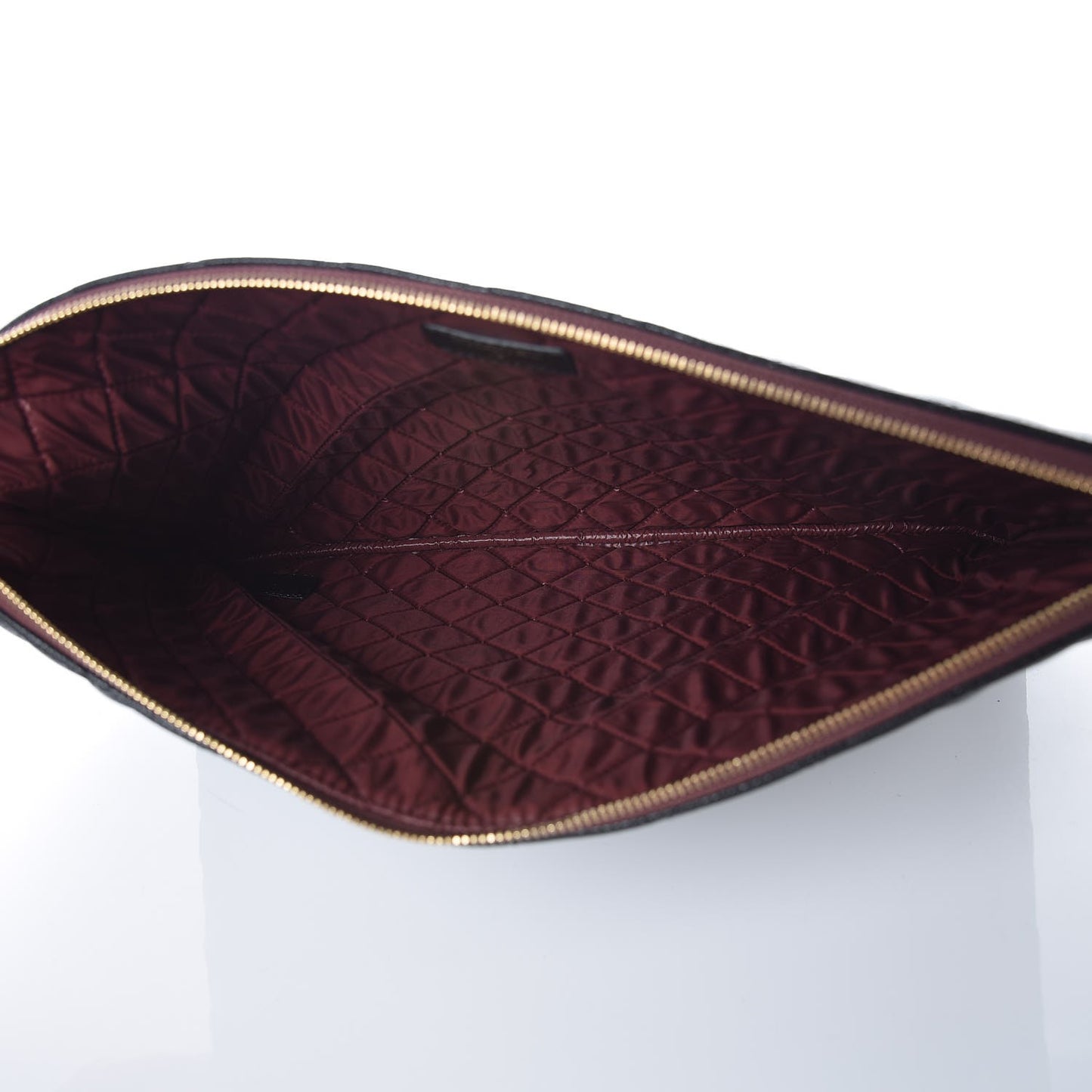 Caviar Quilted Large Cosmetic Case Black