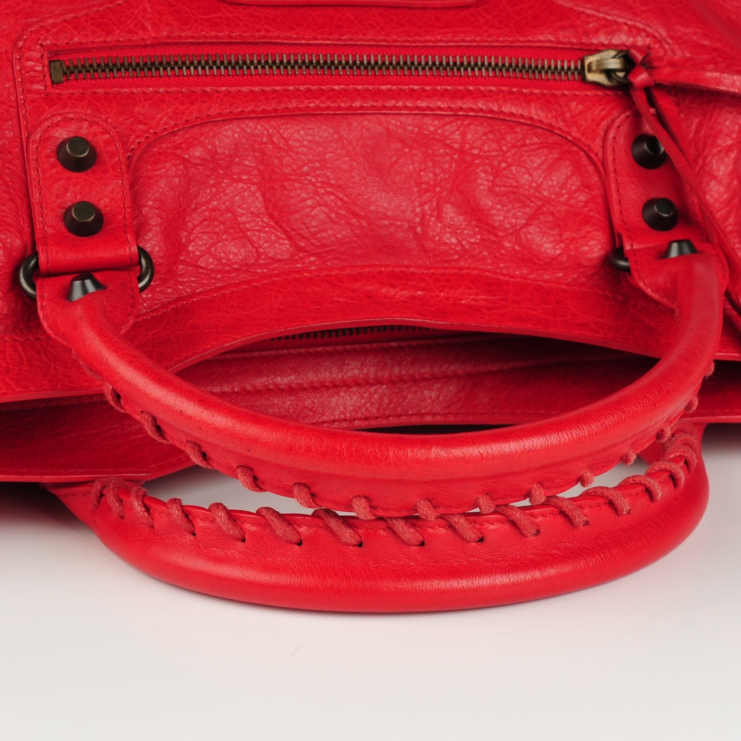 Balenciaga Agneau Classic Hardware City Rouge Coquelicot 8 of 8