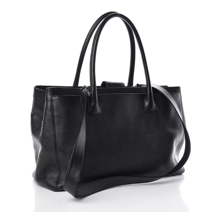 Chanel Calfskin Cerf Executive Shopper Tote Black 4 of 7