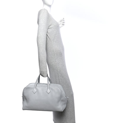 Hermes Taurillon Clemence Victoria II 43 Travel Bleu Glacier 2 of 10
