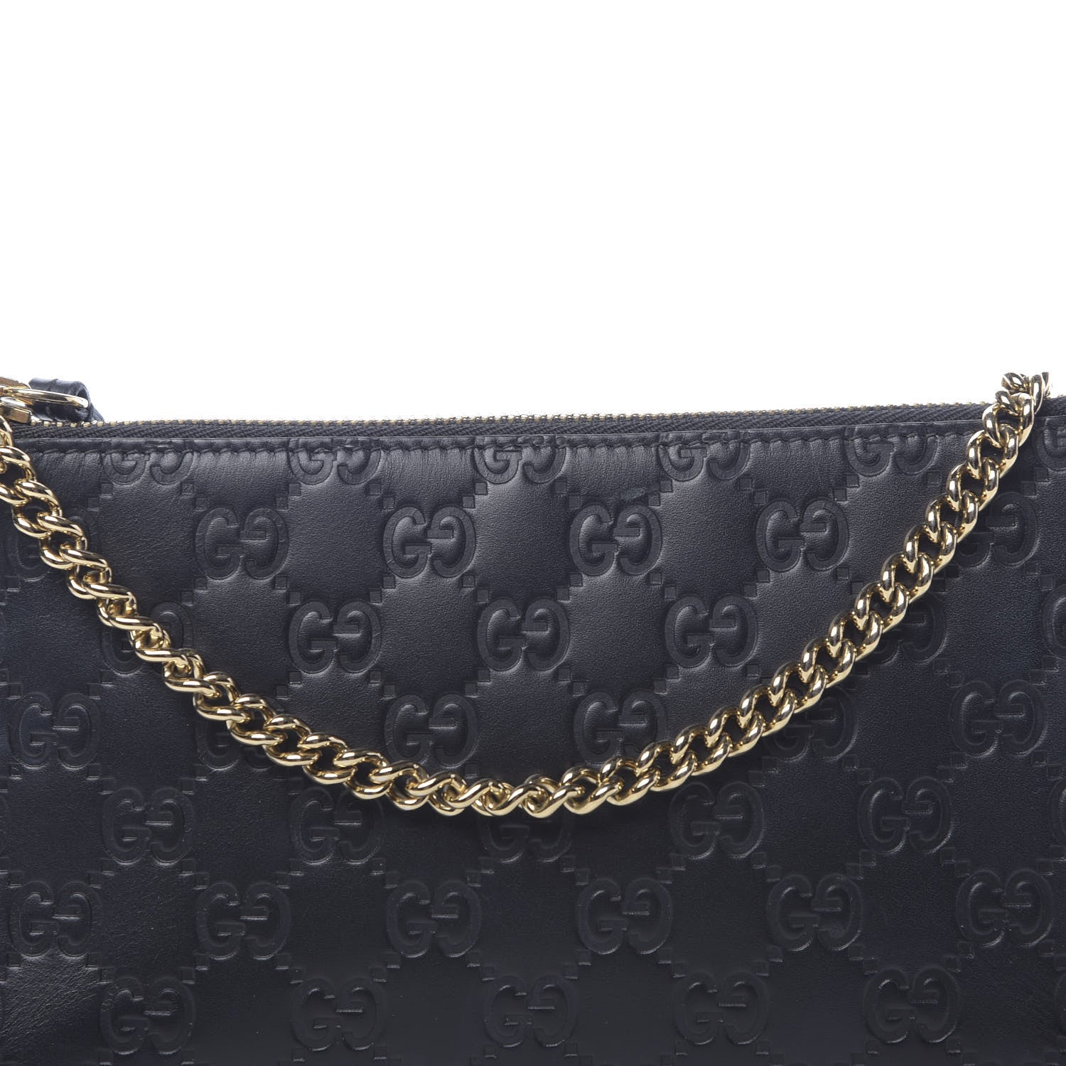 Gucci Guccissima Signature Wrist Wallet Black 11 of 11