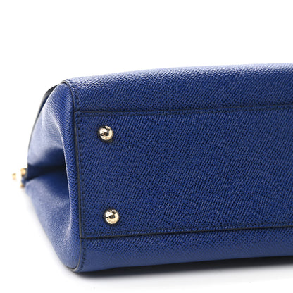 Dolce & Gabbana Dauphine Medium Miss Sicily Satchel Blue 7 of 9