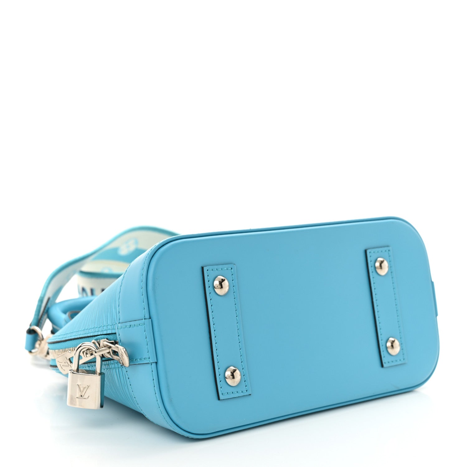 Louis Vuitton Epi Jacquard Alma BB Turquoise 4 of 9