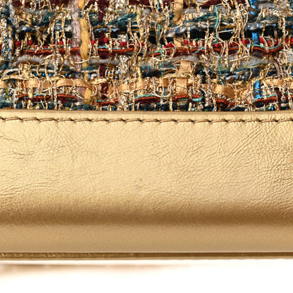 Chanel Tweed Calfskin Small Gabrielle Hobo Gold Multicolor 12 of 12