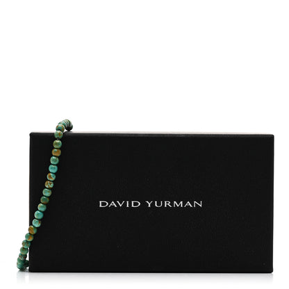 David Yurman Sterling Silver Turquoise 4mm Spiritual Beads Bracelet 4 of 4