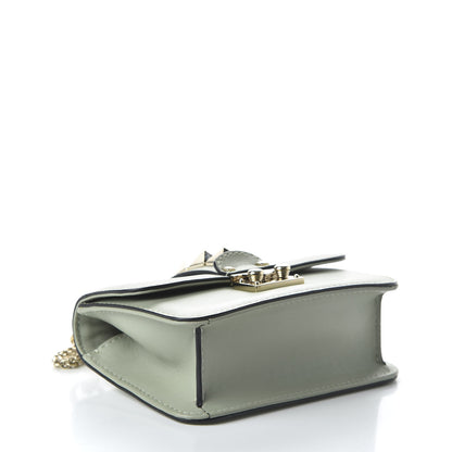 Valentino Garavani Vitello Mini Glam Lock Rockstud Flap Water Green 6 of 19