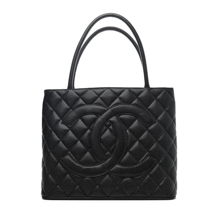 Chanel Caviar Quilted Medallion Tote Black 1 of 4