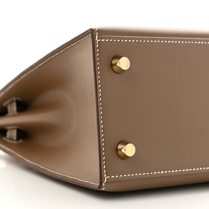 Hermes Tadelakt Kelly Sellier 25 Etoupe 9 of 12
