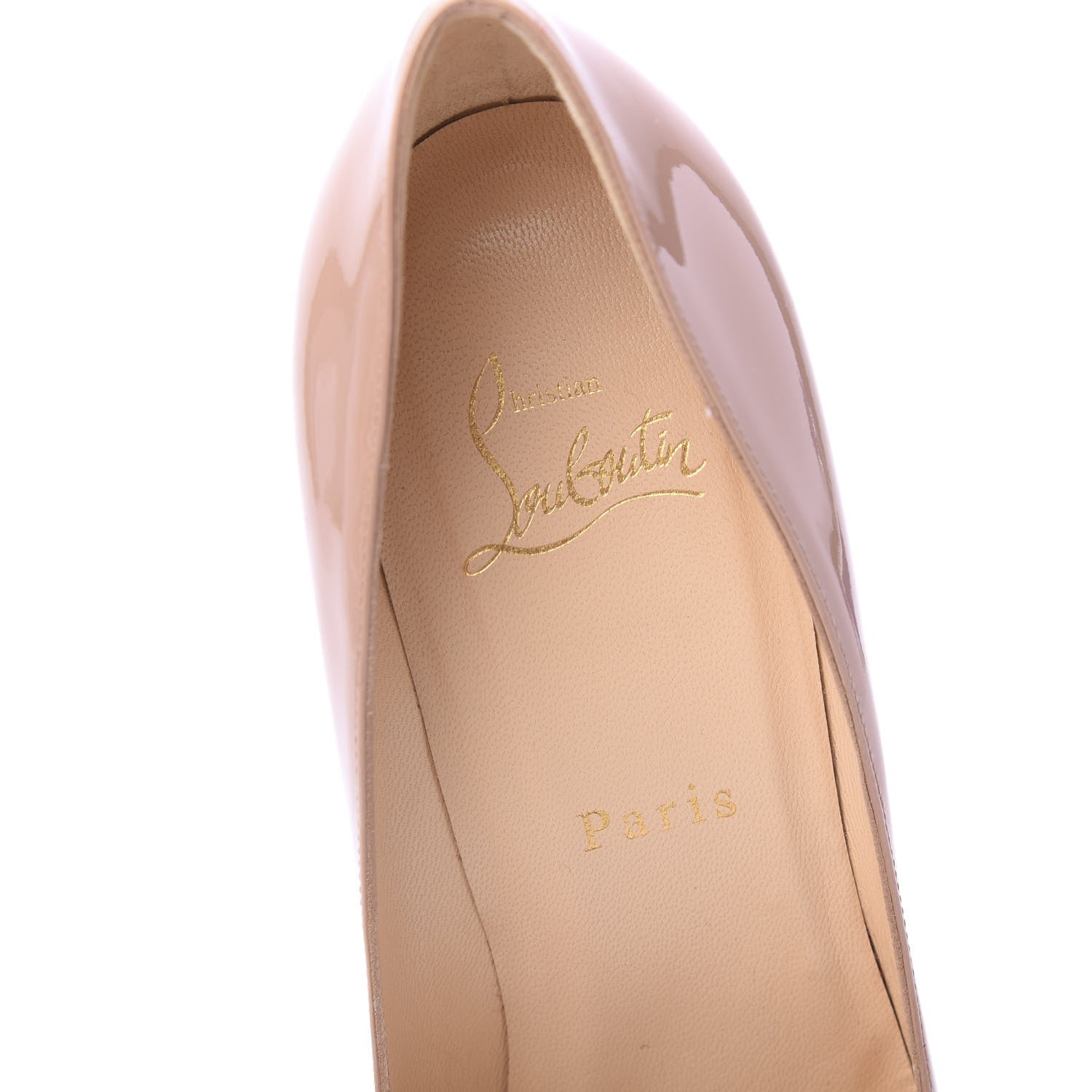 Christian Louboutin Patent Pigalle 100 Pumps 37 Nude 7 of 8